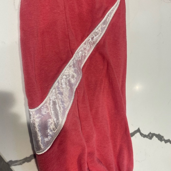 Nike Pink Sweatpants with Nike Swoosh Velour Logo - Picture 12 of 12